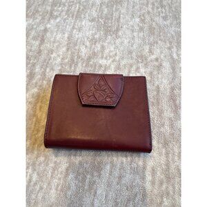 Vintage Rolfs Tooled Leather Chocolate Brown